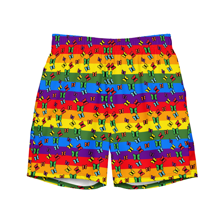 OBSRD PRIDE BUTTERFLIES SWIM TRUNKS