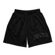 OBSRD BLACK MESH SHORTS