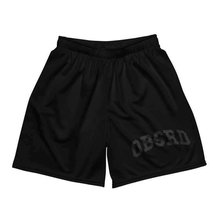 OBSRD BLACK MESH SHORTS