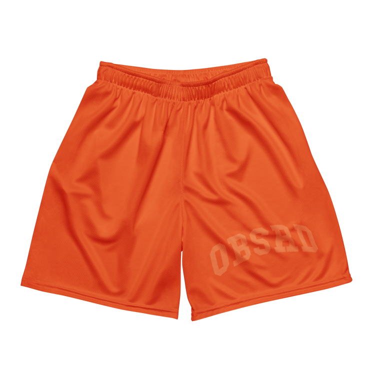 OBSRD ORANGE MESH SHORTS