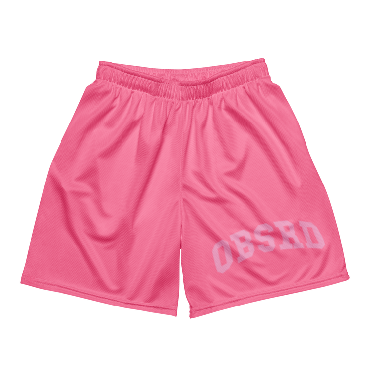 OBSRD PINK MESH SHORTS