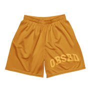 OBSRD GOLD MESH SHORTS