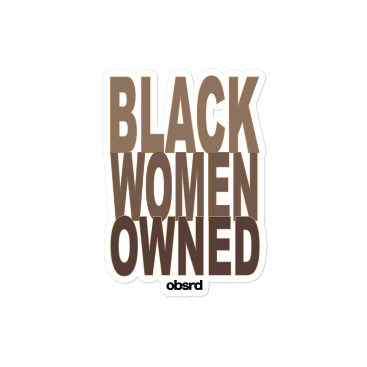 OBSRD BLACK WOMEN OWNED STICKERS