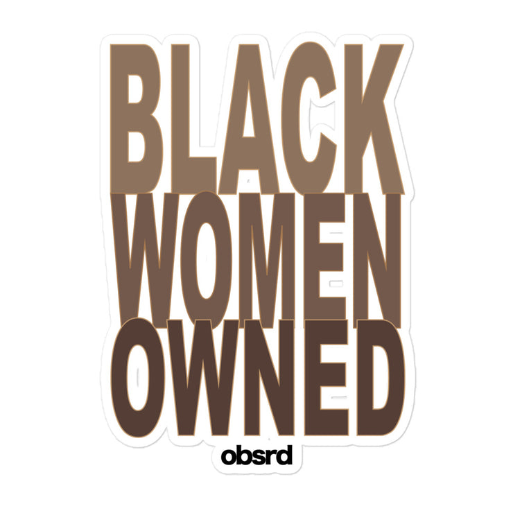 OBSRD BLACK WOMEN OWNED STICKERS