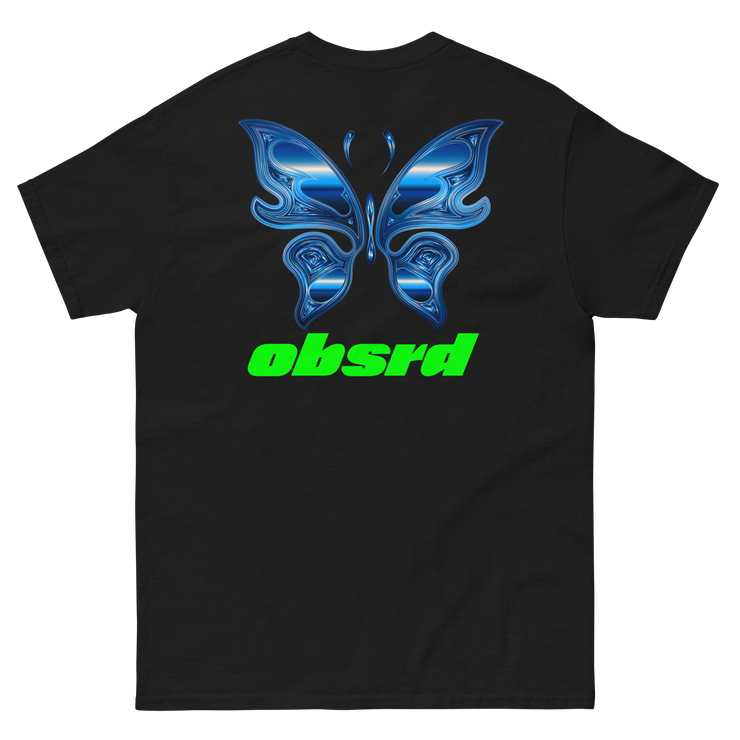 OBSRD METALLIC BUTTERFLY TEE