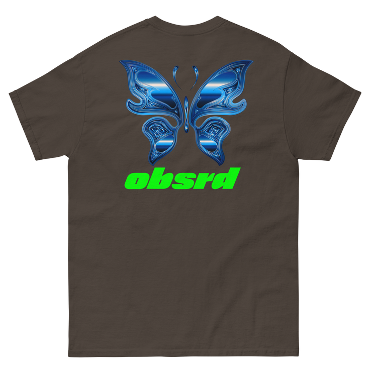 OBSRD METALLIC BUTTERFLY TEE