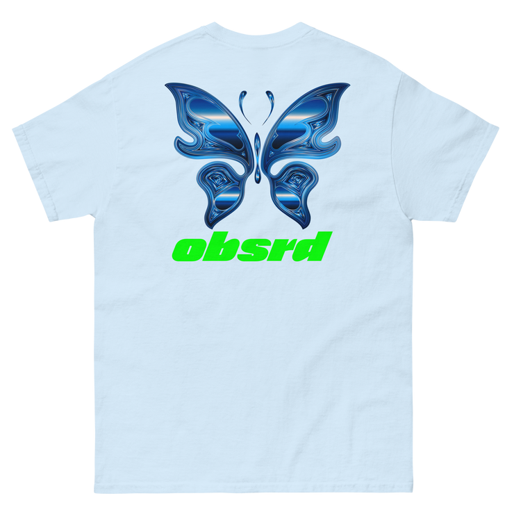 OBSRD METALLIC BUTTERFLY TEE