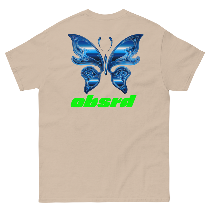 OBSRD METALLIC BUTTERFLY TEE